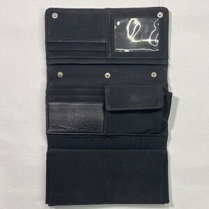 Eddie Bauer Black Men's Travel Organizer Wallet